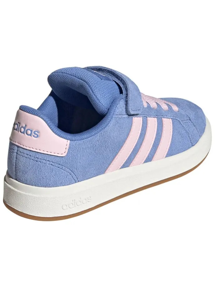 Leder-Sneakers "Grand Court 00s" in Hellblau/ Rosa