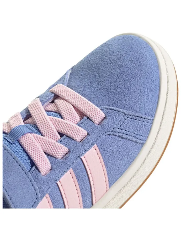 Leder-Sneakers "Grand Court 00s" in Hellblau/ Rosa