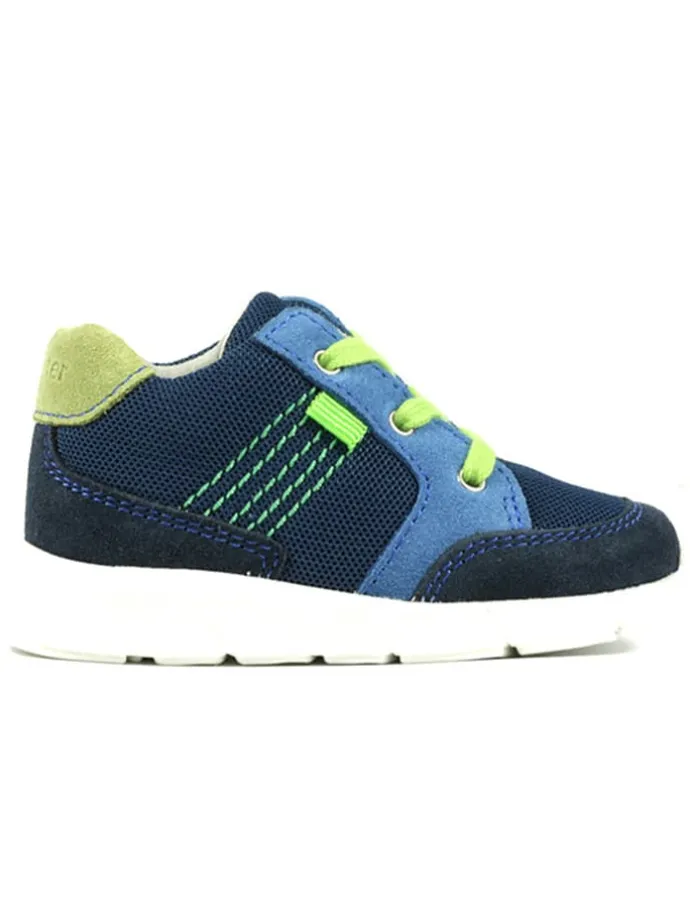 Leder-Sneakers "Hero" in Dunkelblau