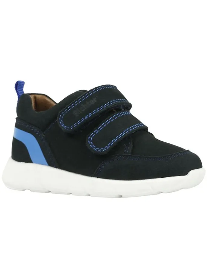 Leder-Sneakers "Hero" in Dunkelblau