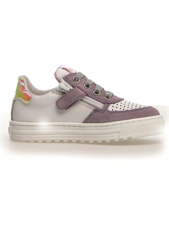 Leder-Sneakers "Hess" in Weiß