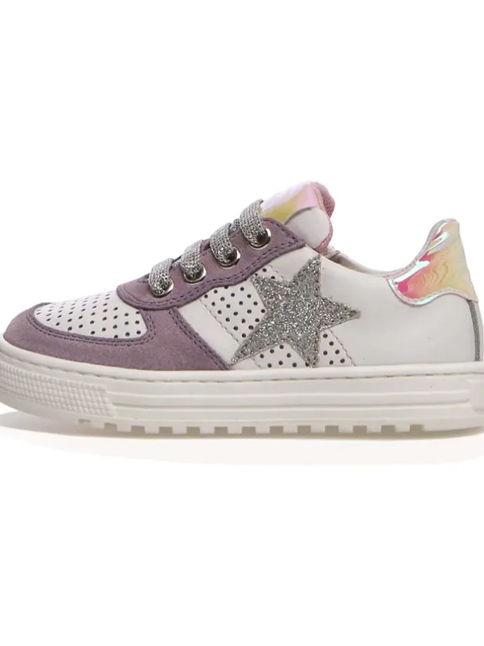 Leder-Sneakers "Hess" in Weiß