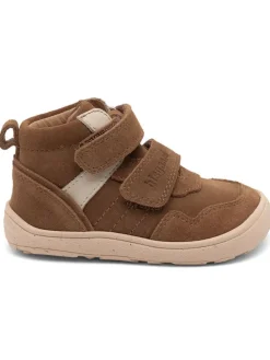 Leder-Sneakers in Braun