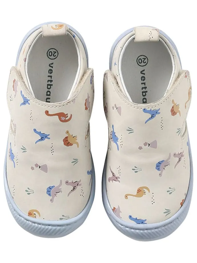 Leder-Sneakers in Creme