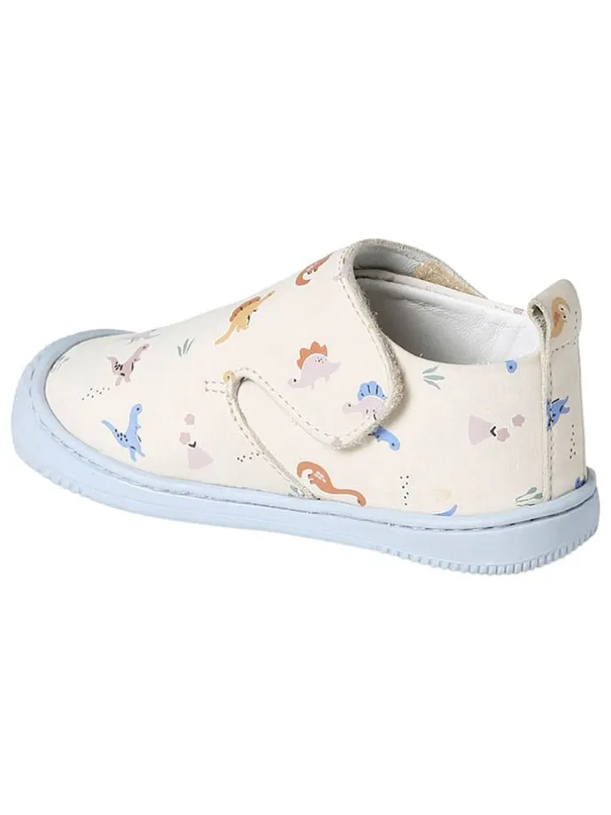 Leder-Sneakers in Creme