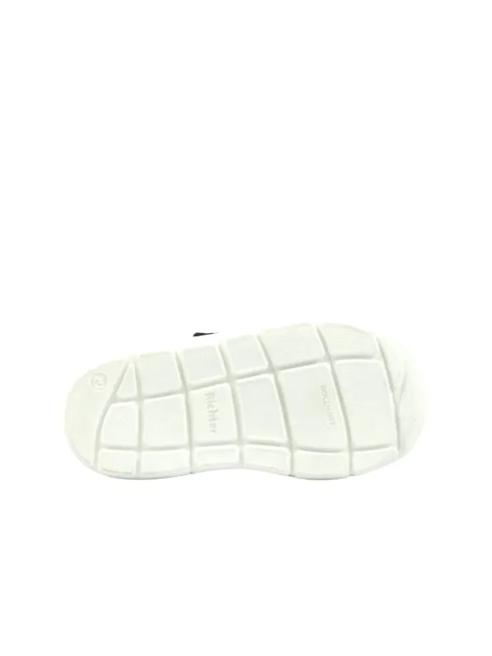 Leder-Sneakers in Dunkelblau