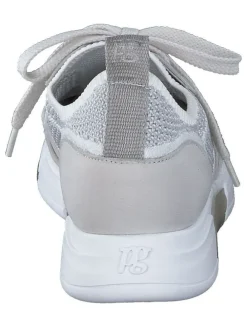 Leder-Sneakers in Grau
