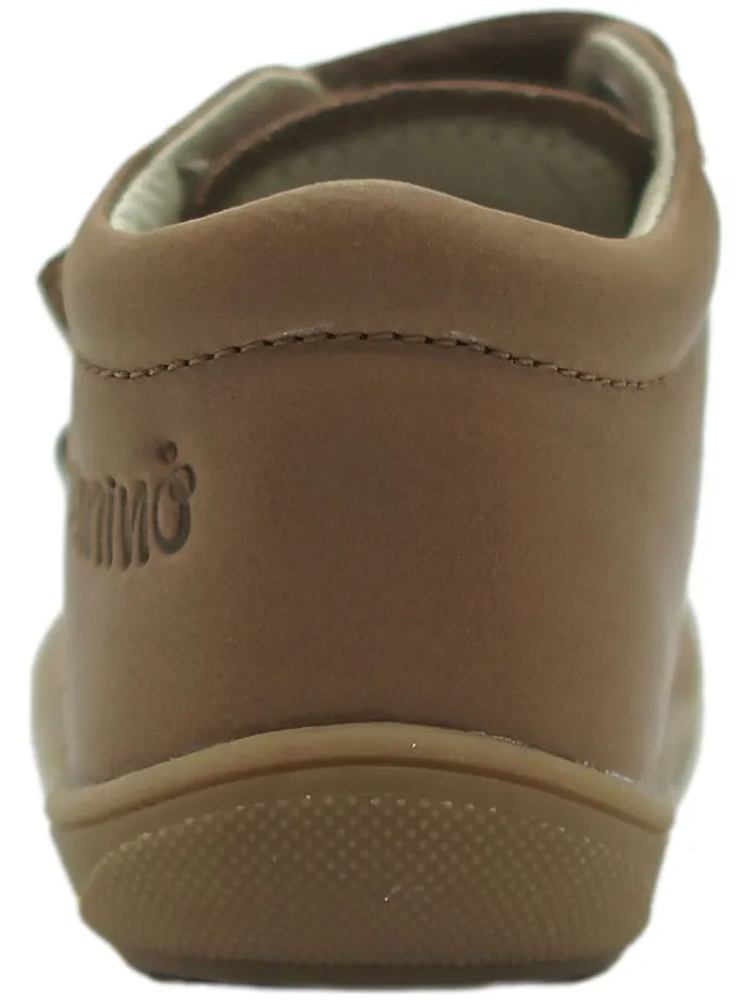 Leder-Sneakers in Hellbraun