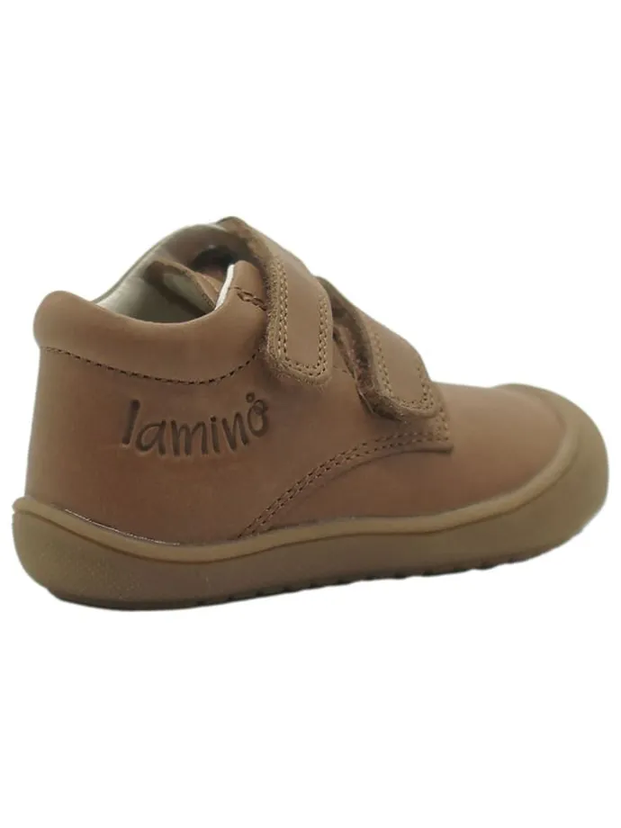 Leder-Sneakers in Hellbraun
