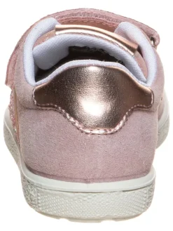 Leder-Sneakers in Rosa