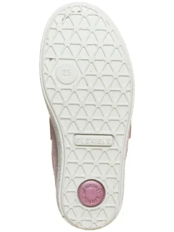 Leder-Sneakers in Rosa