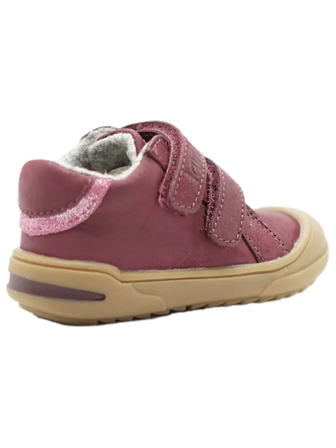 Leder-Sneakers in Rot