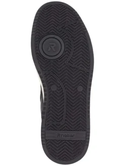 Leder-Sneakers in Schwarz