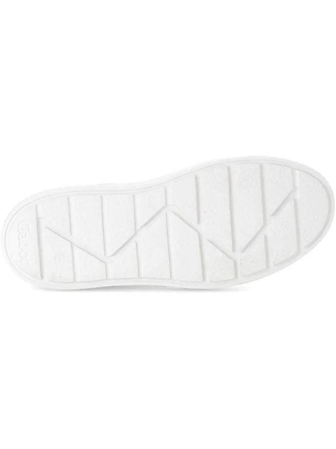 Leder-Sneakers in Silber/ Bunt