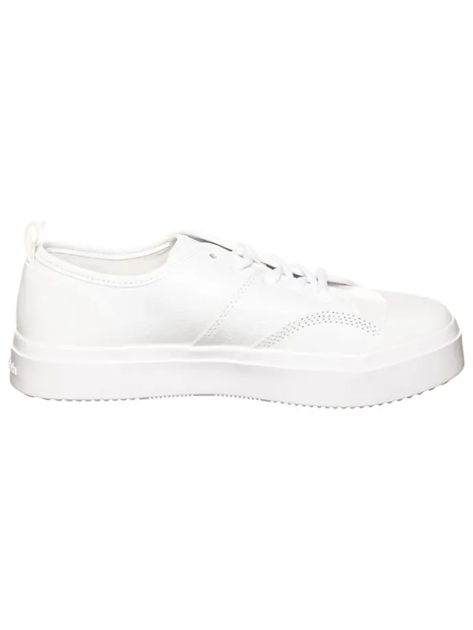 Leder-Sneakers in Weiß