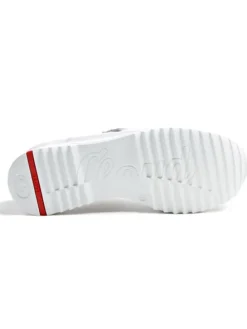Leder-Sneakers in Weiß