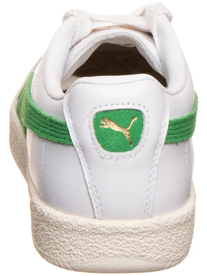 Leder-Sneakers "Oslo-City" in Weiß/ Grün