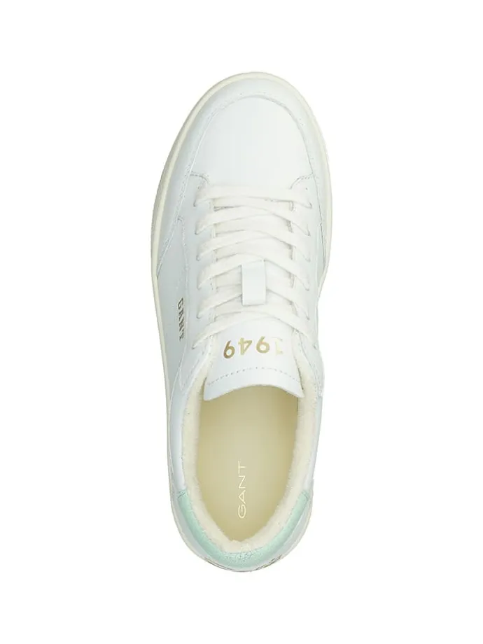 Leder-Sneakers "Prepla" in Weiß