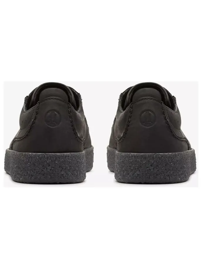 Leder-Sneakers "Street hill Lace" in Schwarz