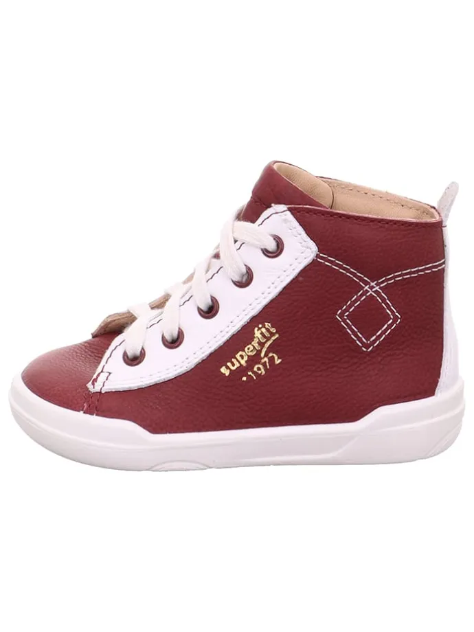 Leder-Sneakers "Superfree" in Rot