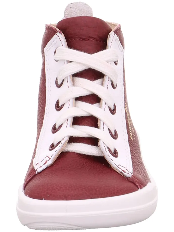 Leder-Sneakers "Superfree" in Rot