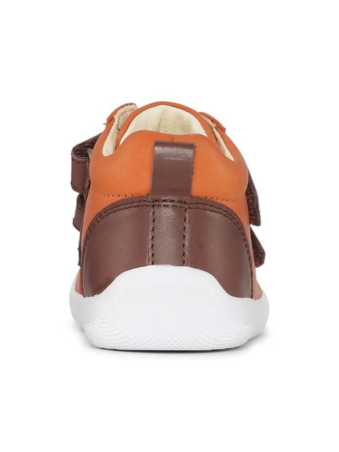 Leder-Sneakers "The Walk Strap Sporty" in Orange