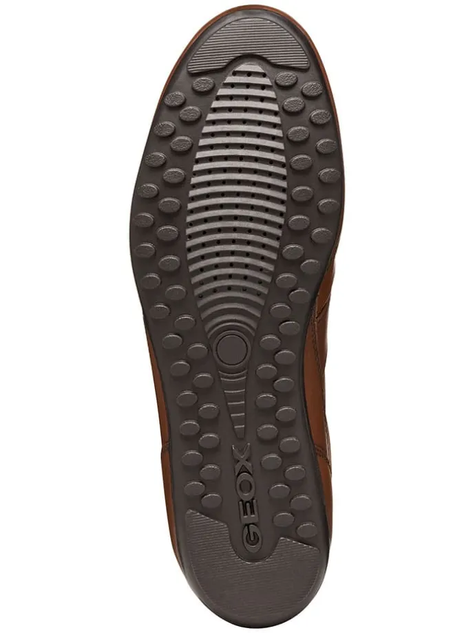 Leder-Sneakers "Wells" in Hellbraun