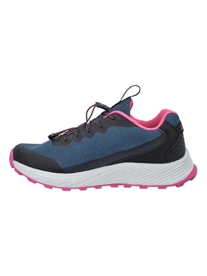 Leder-Sportschuhe "Phelyx" in Dunkelblau/ Pink