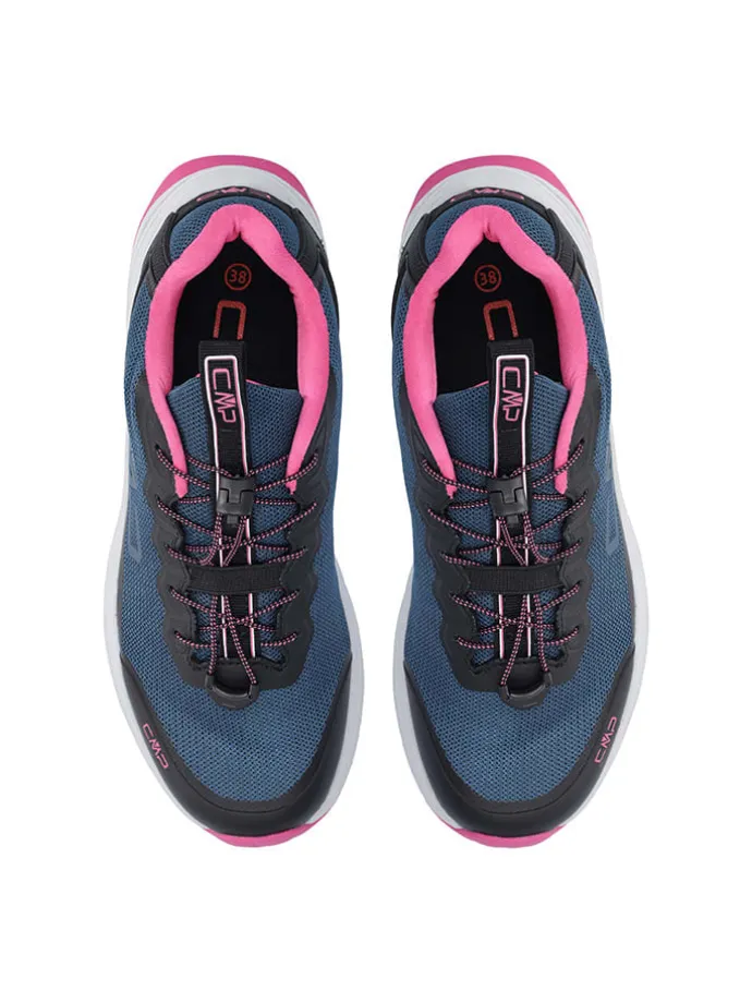 Leder-Sportschuhe "Phelyx" in Dunkelblau/ Pink
