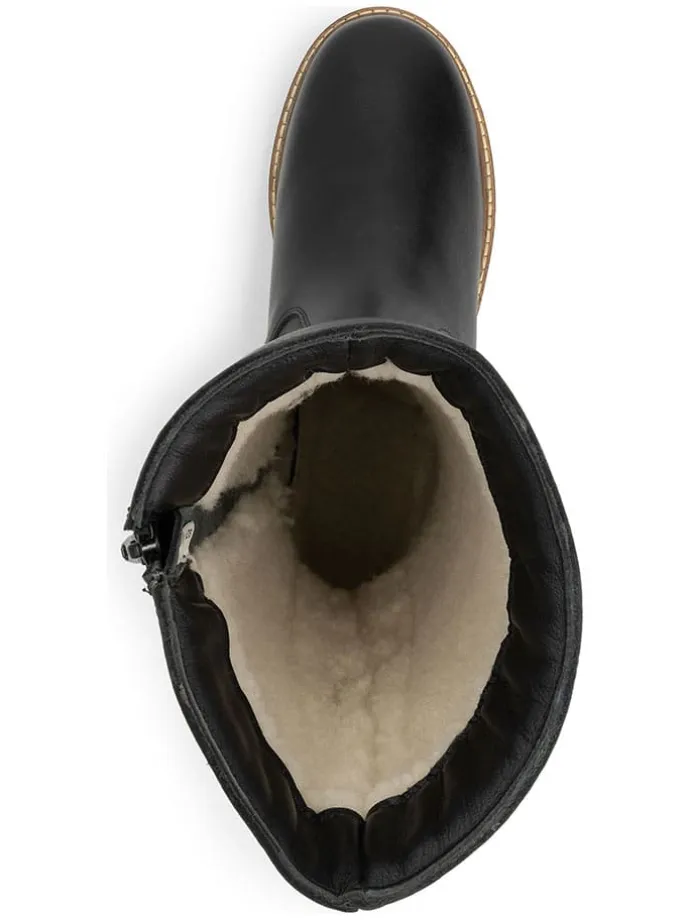 Leder-Stiefel "Vinstra" in Schwarz