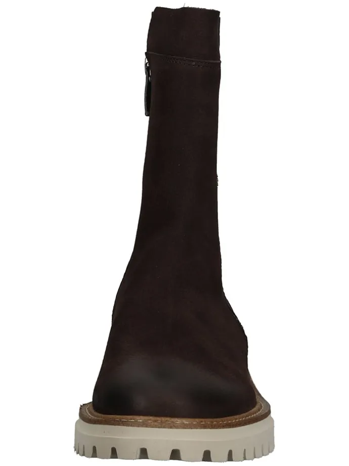 Leder-Stiefeletten in Braun