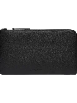 Leder-Tablet Case in Schwarz - (B)27 x (H)20 x (T)1 cm