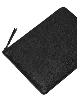 Leder-Tablet Case in Schwarz - (B)27 x (H)20 x (T)1 cm