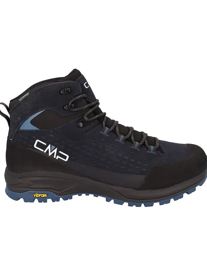 Leder-Trekkingboots "Vertyx Mid" in Dunkelblau