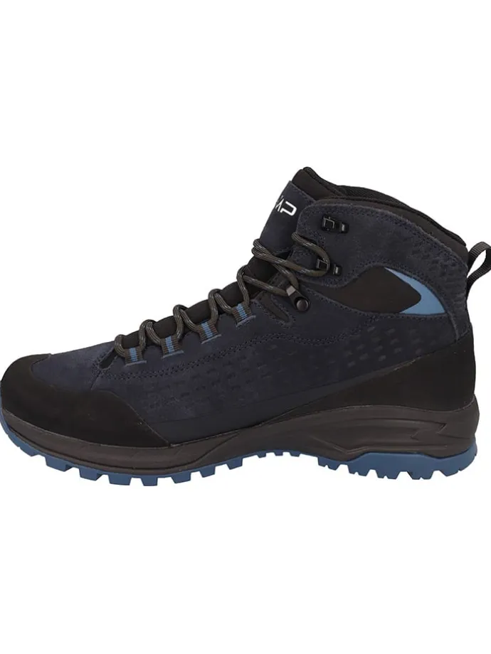 Leder-Trekkingboots "Vertyx Mid" in Dunkelblau