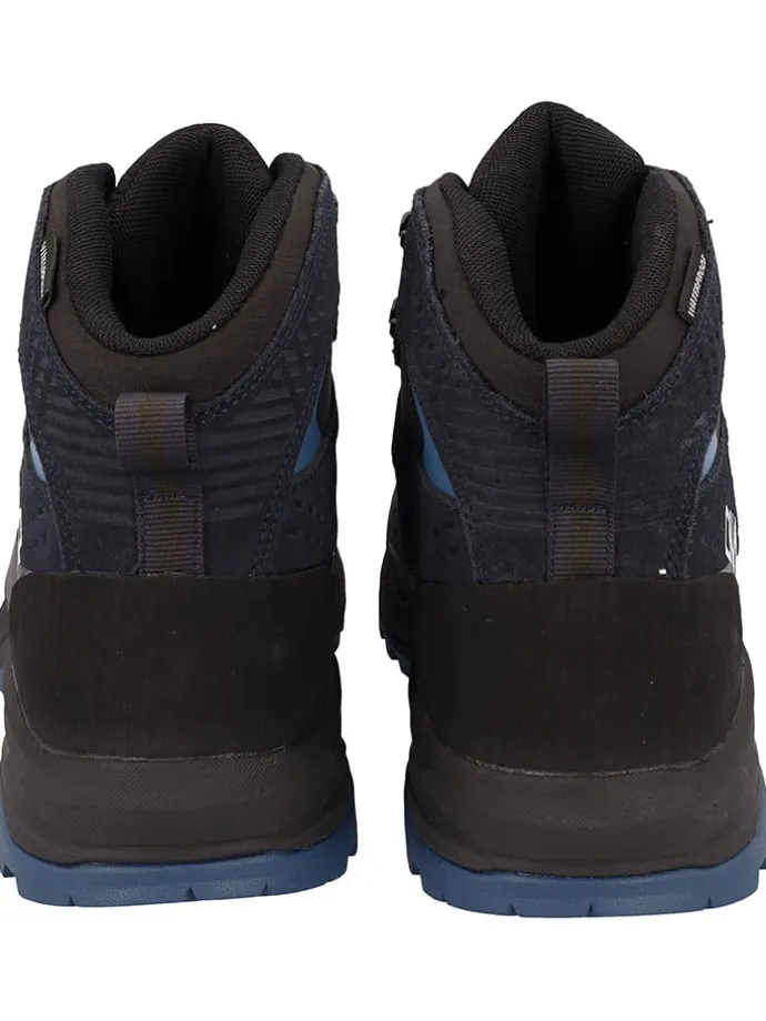 Leder-Trekkingboots "Vertyx Mid" in Dunkelblau