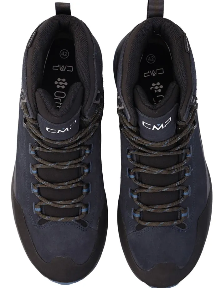 Leder-Trekkingboots "Vertyx Mid" in Dunkelblau