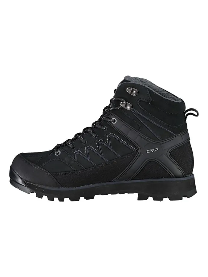 Leder-Trekkingschuhe "Moon" in Schwarz