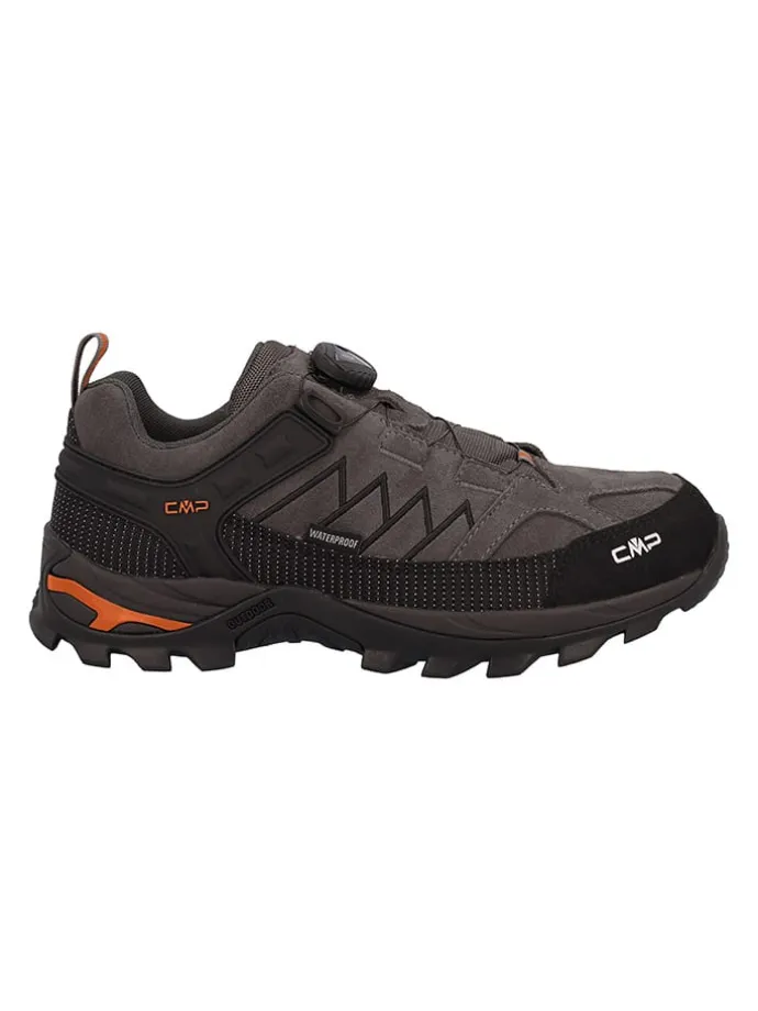 Leder-Trekkingschuhe "Rigel" in Schwarz/ Braun