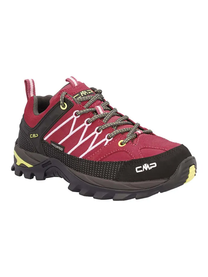 Leder-Trekkingschuhe "Rigel" in Pink/ Schwarz