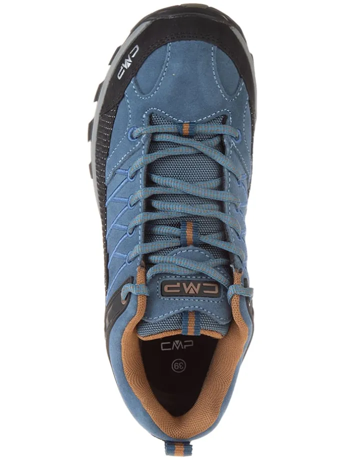 Leder-Trekkingschuhe "Rigel Low" in Blau/ Schwarz