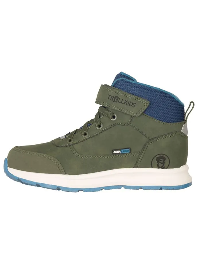 Leder-Wanderboots "Stavanger Mid Cut XT" in Khaki