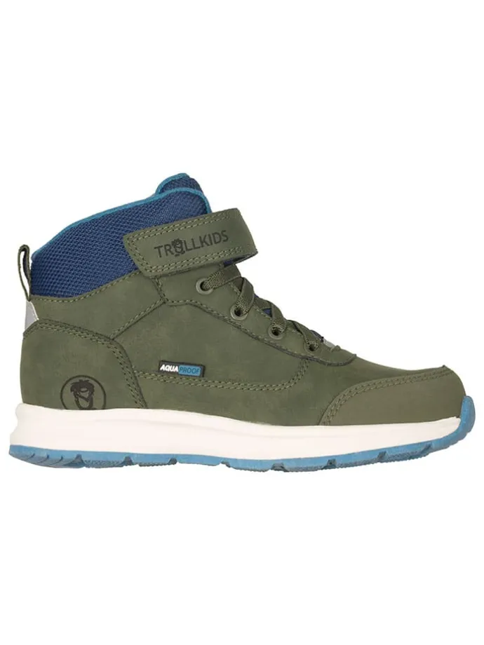 Leder-Wanderboots "Stavanger Mid Cut XT" in Khaki