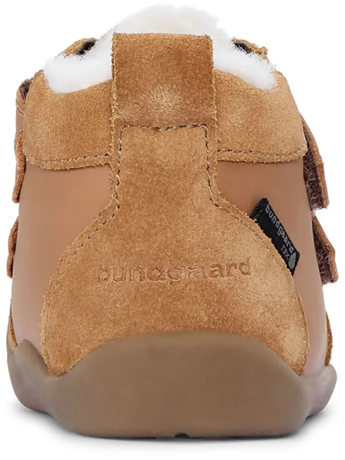 Leder-Winterboots "Bloom" in Hellbraun