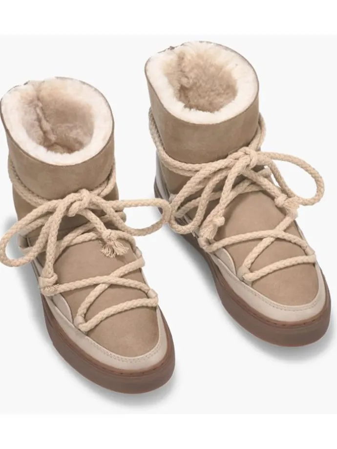 Leder-Winterboots "Classic" in Beige