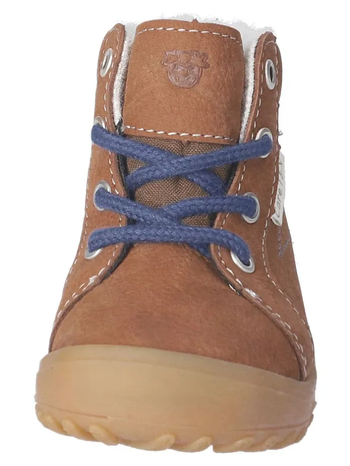 Leder-Winterboots "Denny" in Hellbraun