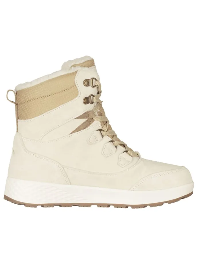 Leder-Winterboots "Eldfjall" in Beige