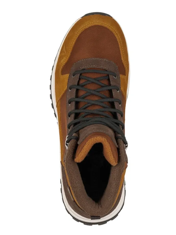 Leder-Winterboots "Eldfjall" in Hellbraun