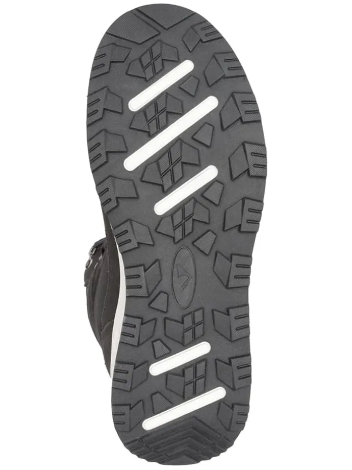 Leder-Winterboots "Eldfjall" in Grau
