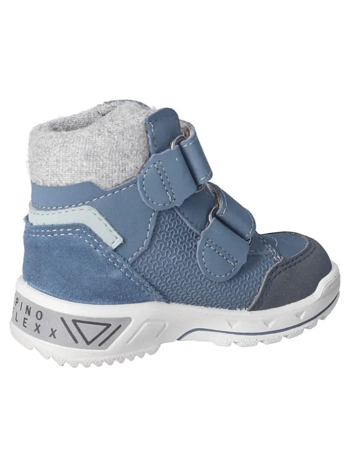 Leder-Winterboots "Finn" in Blau